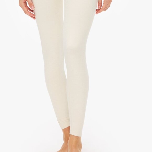 YEAR OF OURS Stretch Veronica Legging ivory cream yoga pants high waisted - Picture 2 of 7